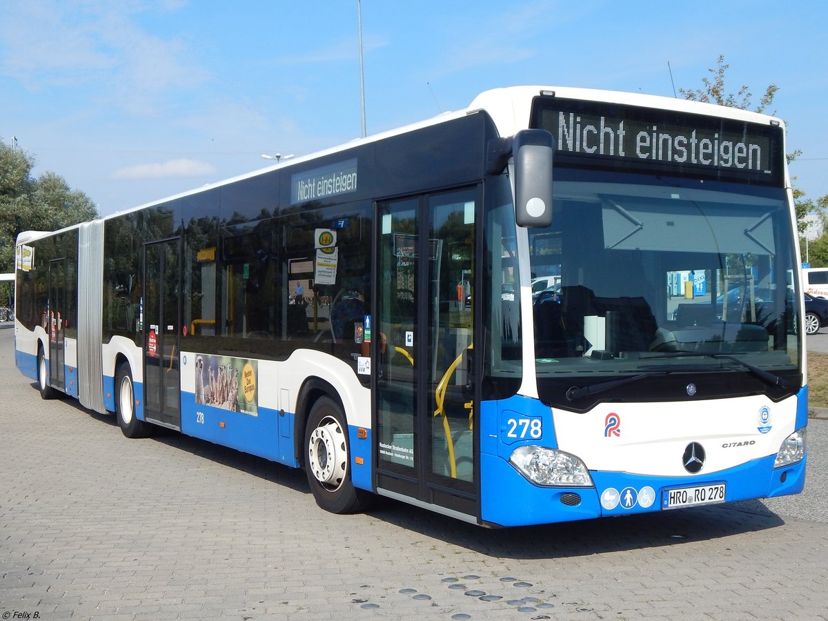 Mercedes Citaro III der Rostocker Straßenbahn AG in Rostock am 19.08.2018