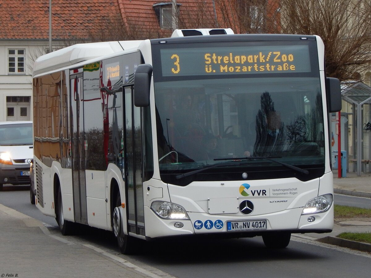 Mercedes Citaro III der VVR in Stralsund am 31.01.2019