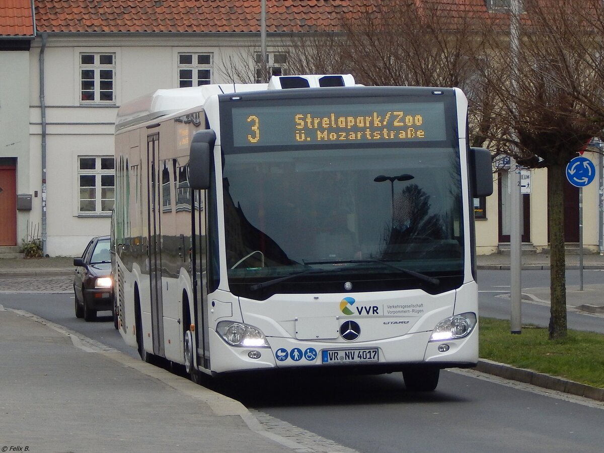Mercedes Citaro III der VVR in Stralsund am 31.01.2019