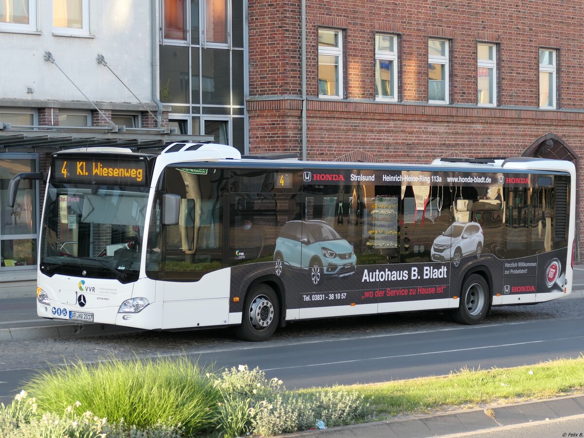 Mercedes Citaro III der VVR in Stralsund am 08.05.2022