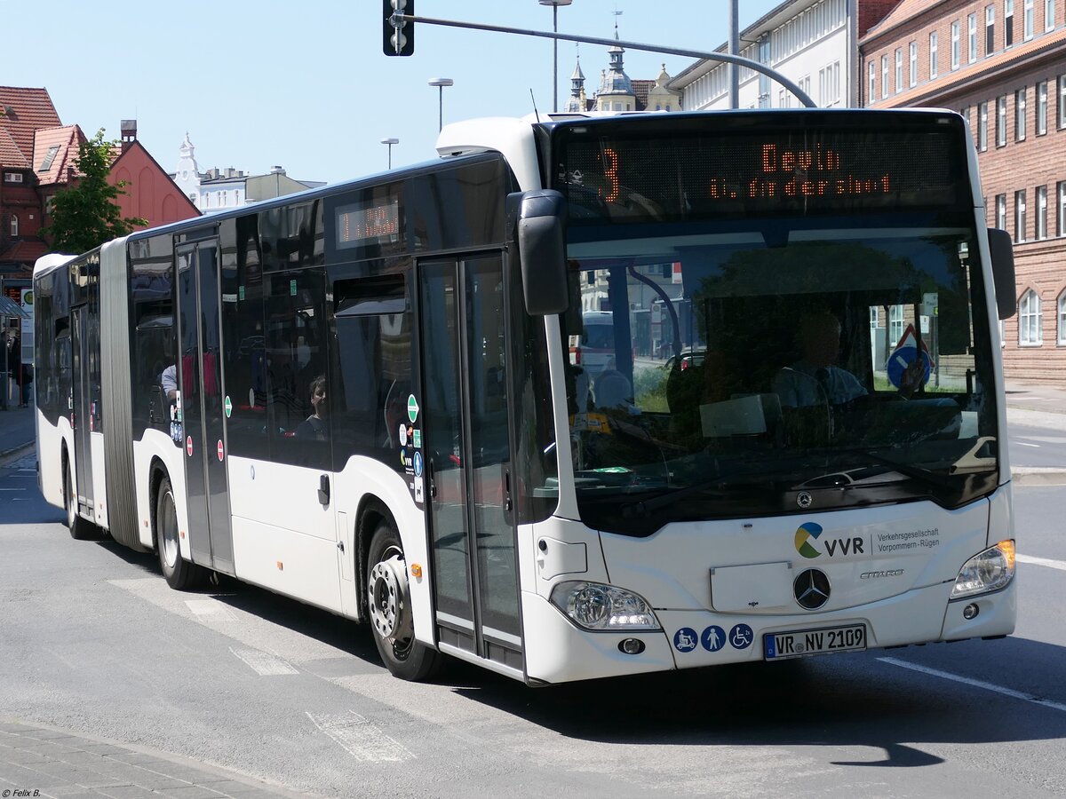 Mercedes Citaro III der VVR in Stralsund am 01.06.2024