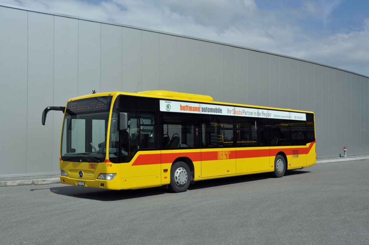 Mercedes Citaro mit der Betriebsnummer 79 beim Depot Hüslimatt. Die Aufnahme stammt vom 16.05.2014.