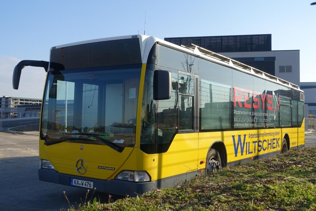 Mercedes Citaro, Umbau  Wiltschek Arbeitsbühnen , ehem. BVG, Graben-Neudorf März 2021
