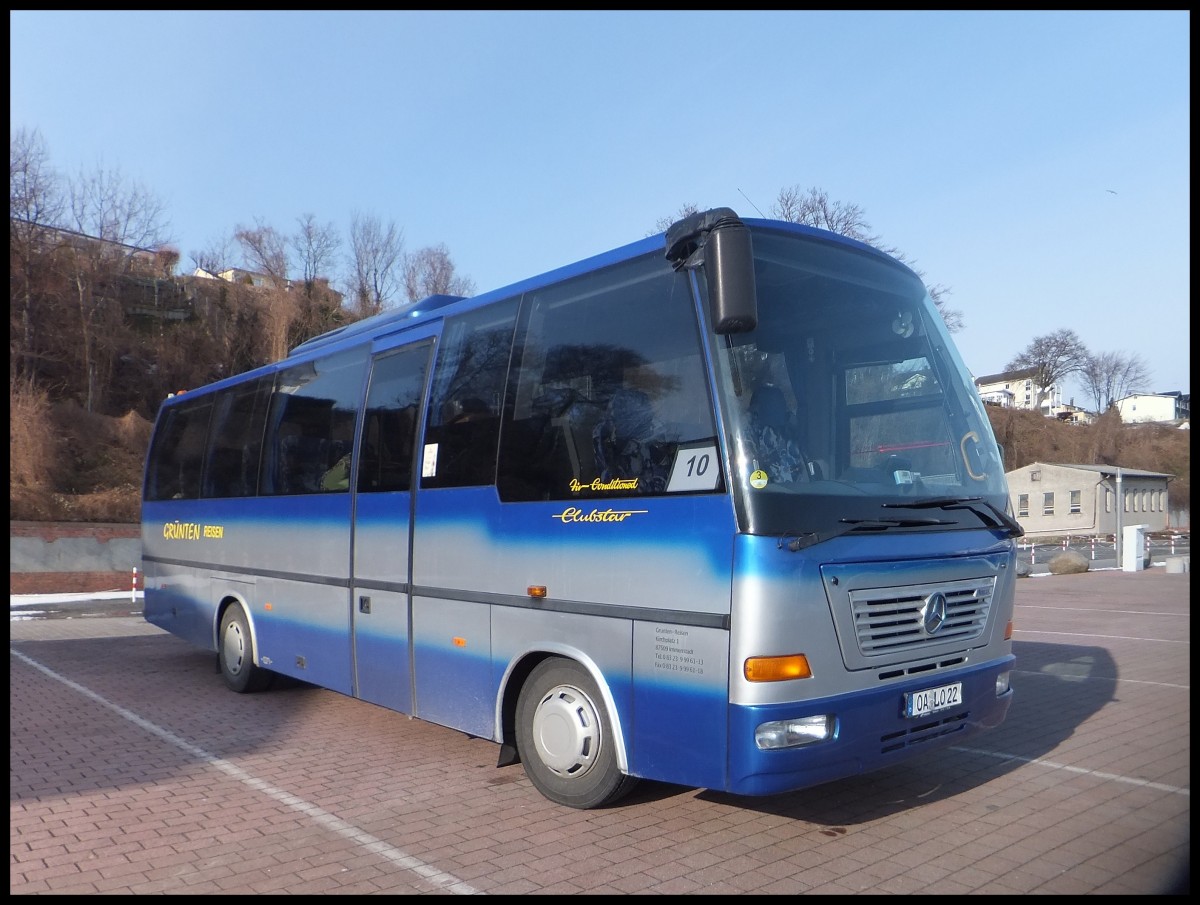Mercedes Clubstar von Grünten-Reisen aus Deutschland im Stadthafen Sassnitz am 16.03.2013