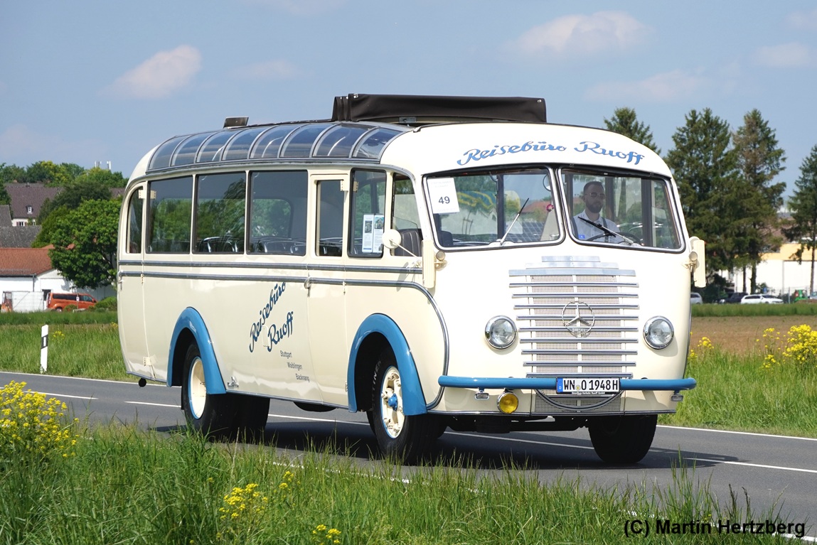 Mercedes G. Auw�rter OP 3750 Bj. 1948 Ruoff, Oldtimerbustreffen Bad Mergentheim Mai 2026