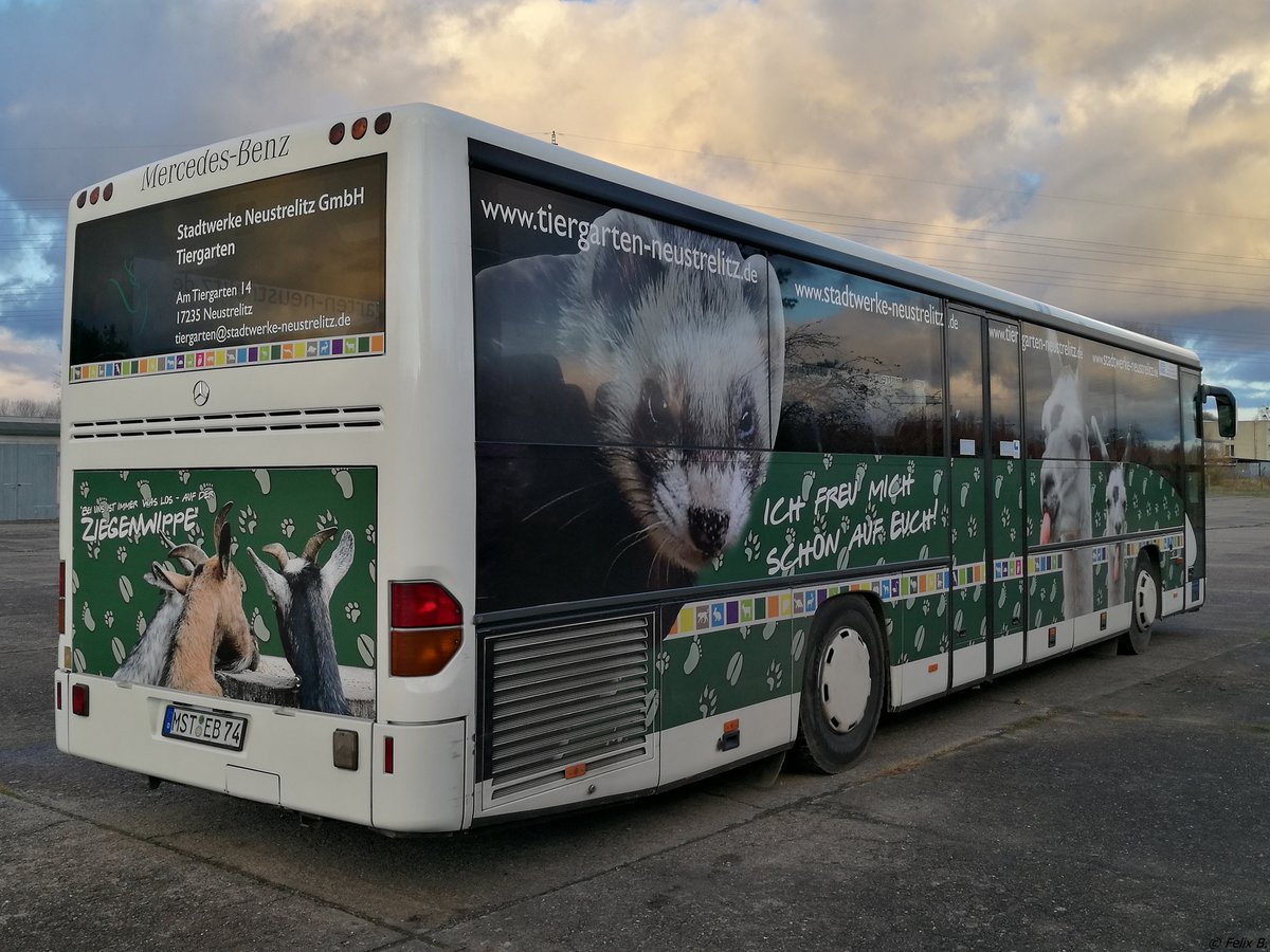 Mercedes Integro von Becker-Strelitz Reisen aus Deutschland in Neubrandenburg am 17.11.2017