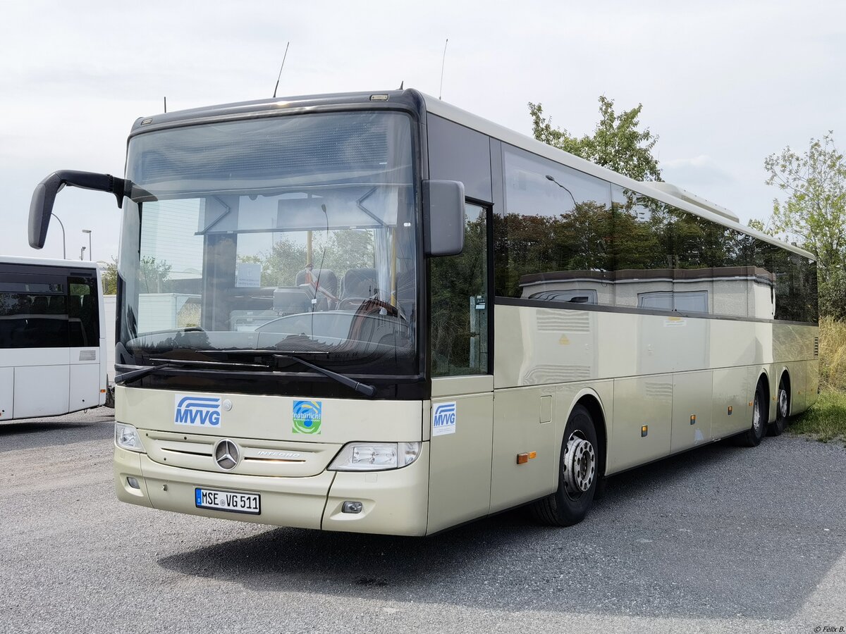 Mercedes Integro der MVVG (ex ÖBB-Postbus) in Röbel am 25.07.2022