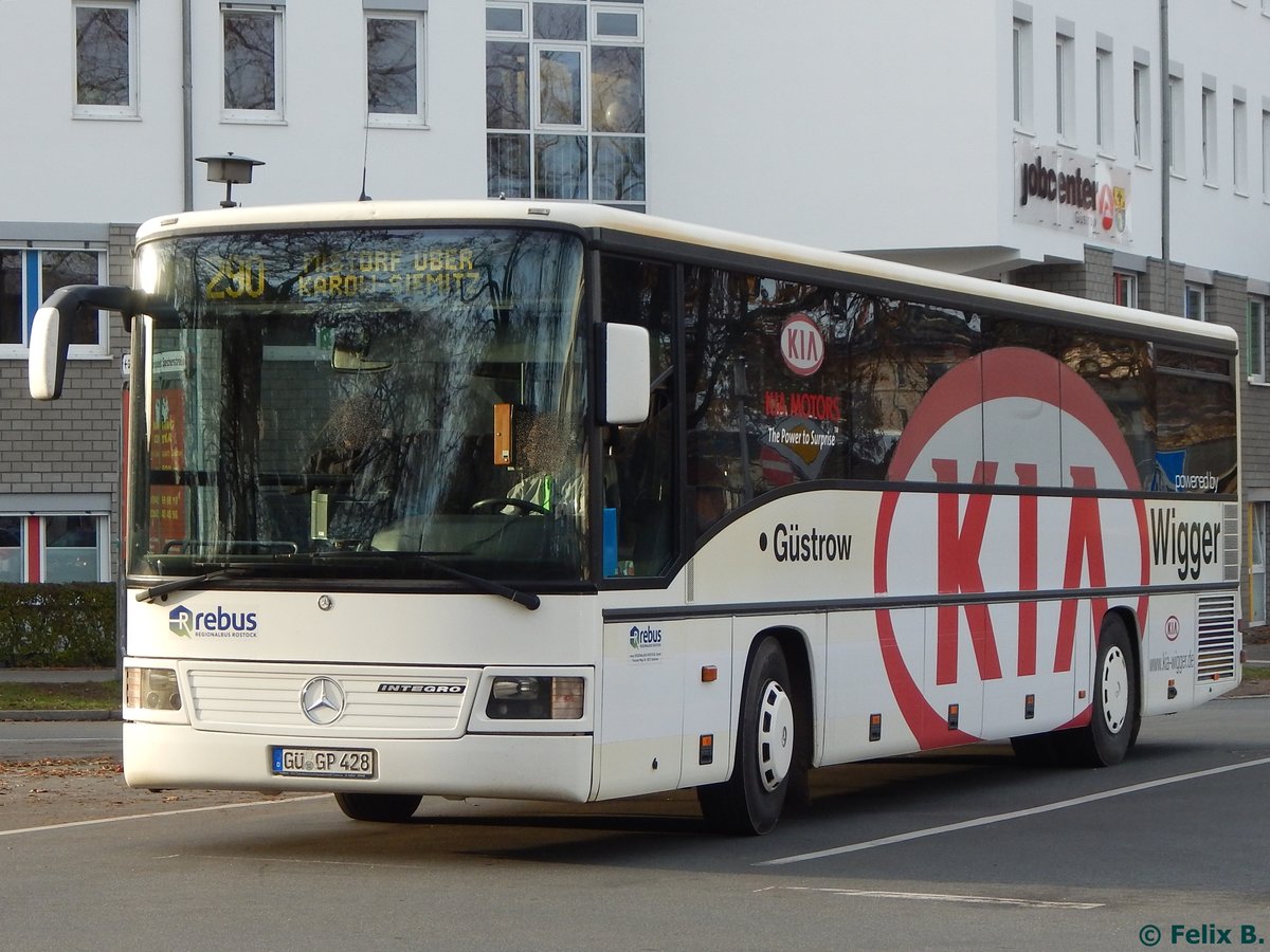 Mercedes Integro von Regionalbus Rostock in Gstrow am 23.11.2016