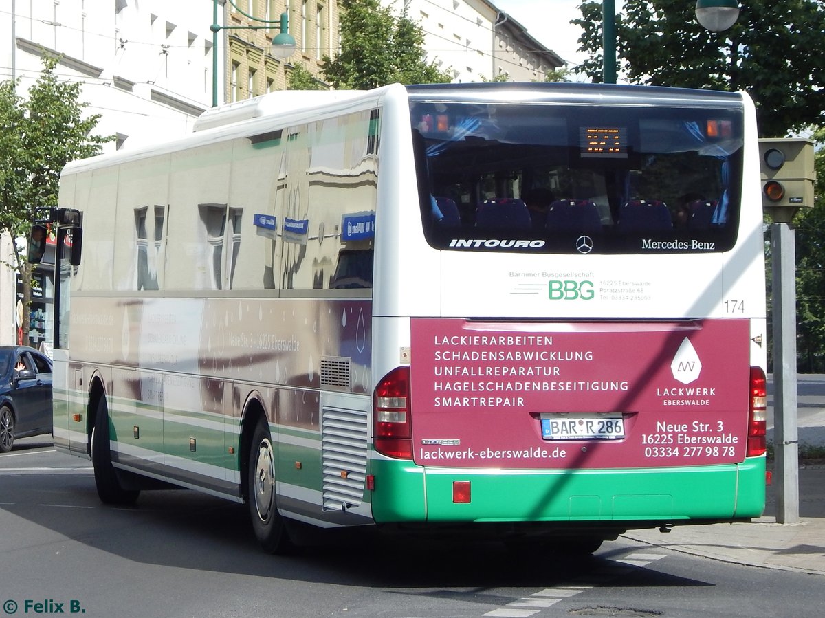 Mercedes Intouro der Barnimer Busgesellschaft in Eberswalde am 09.06.2016