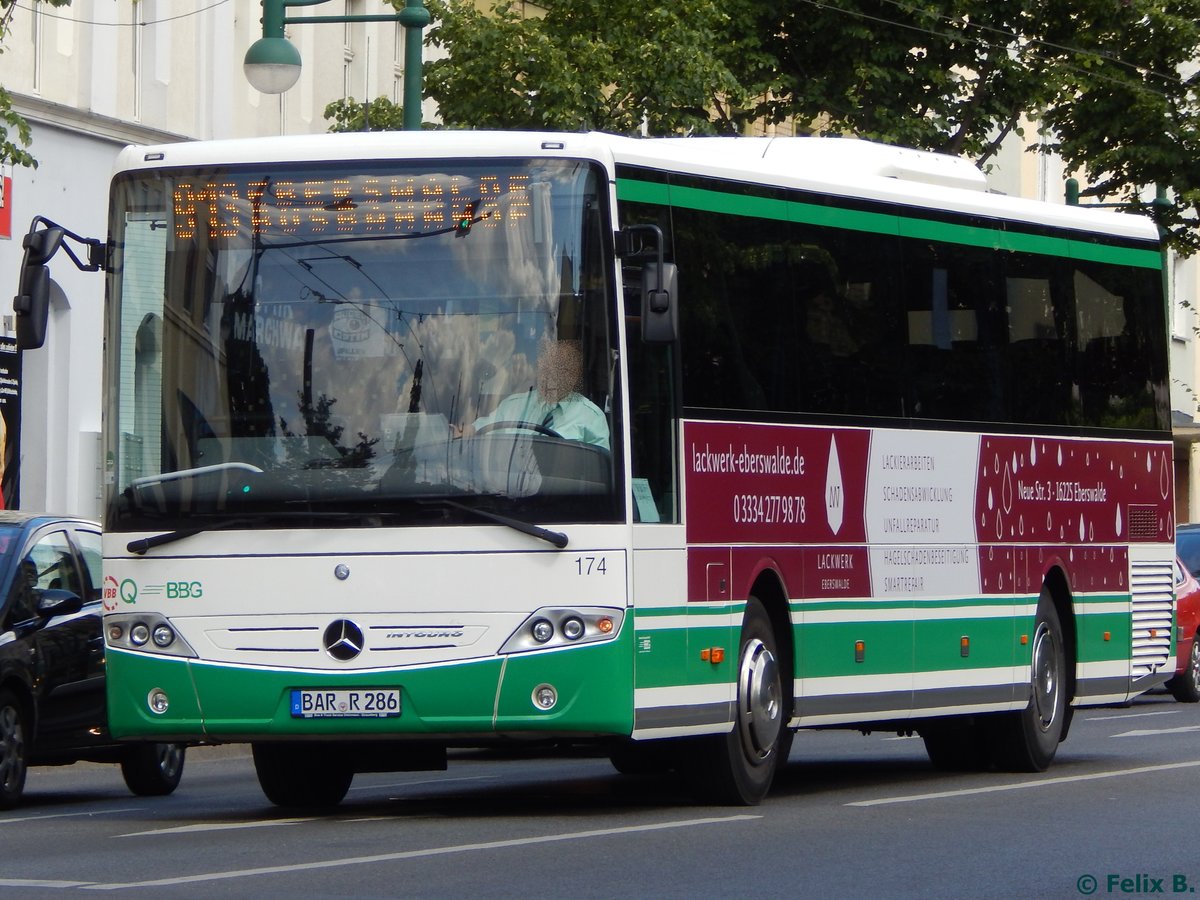 Mercedes Intouro der Barnimer Busgesellschaft in Eberswalde am 09.06.2016