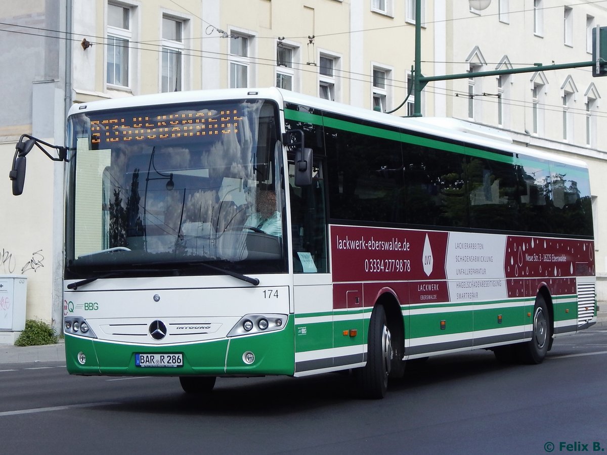 Mercedes Intouro der Barnimer Busgesellschaft in Eberswalde am 09.06.2016