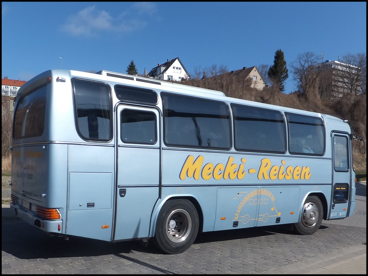 Mercedes O 303 von Mecki-Reisen aus Deutschland im Stadthafen Sassnitz an 20.04.2013 
