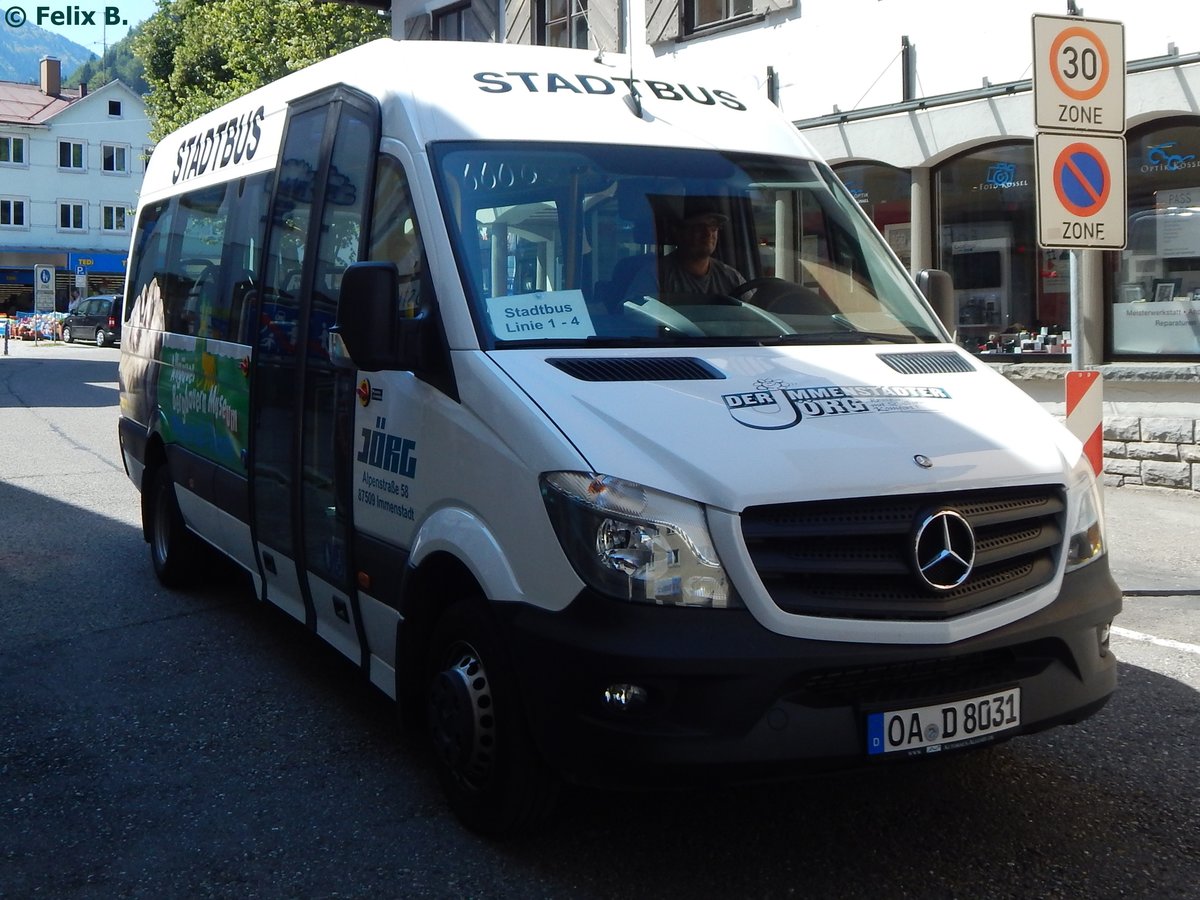 Mercedes Sprinter von Der Immenstädter aus Deutschland in Immenstadt am 07.08.2015