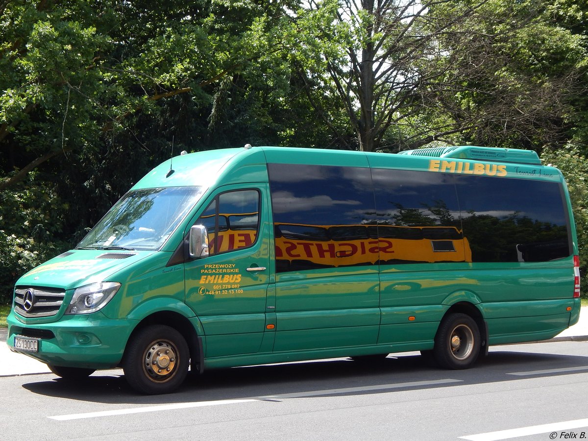 Mercedes Sprinter von Emilbus aus Polen in Berlin am 11.06.2016