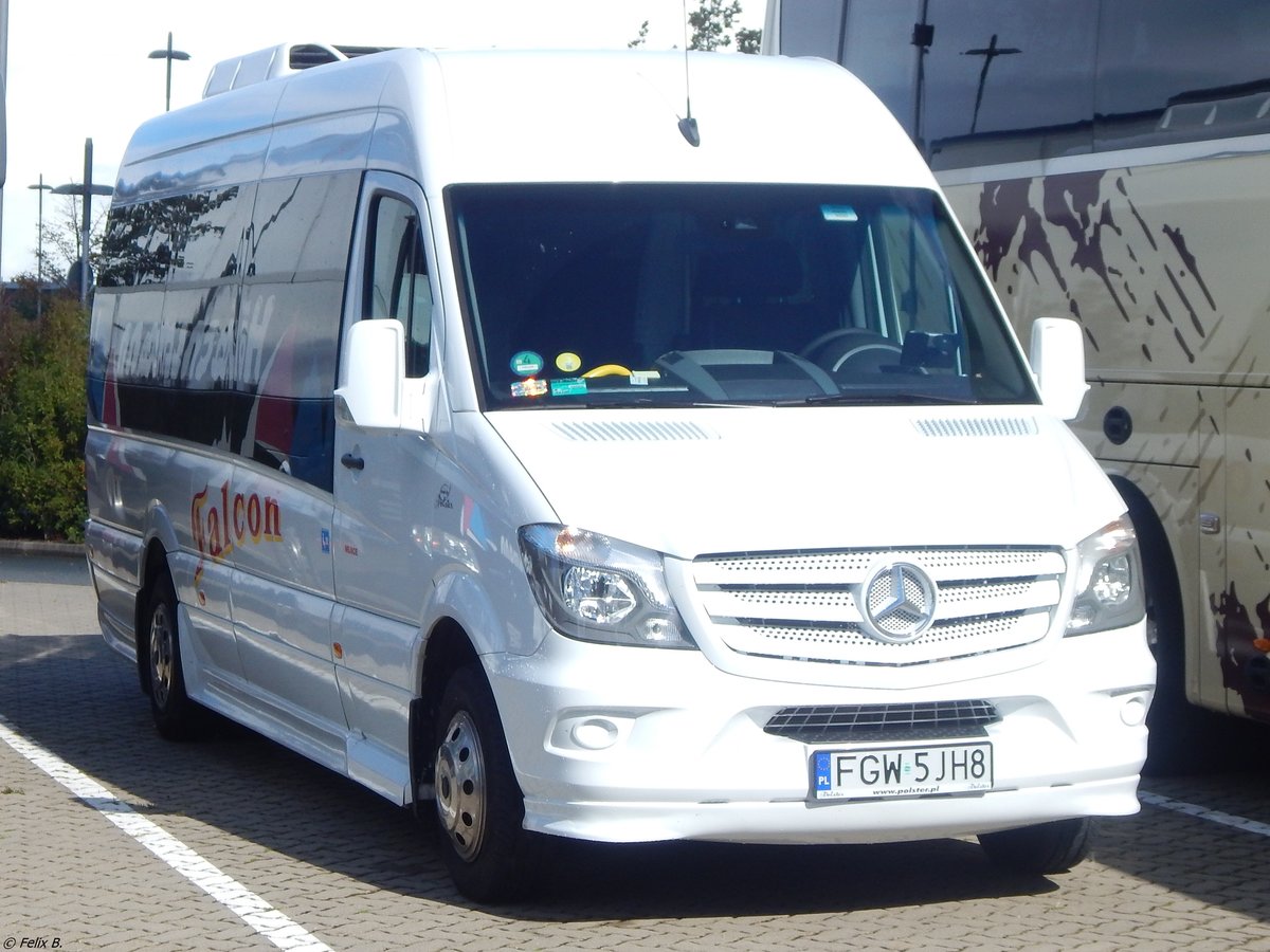 Mercedes Sprinter von Falcon aus Polen in Hannover am 24.09.2018