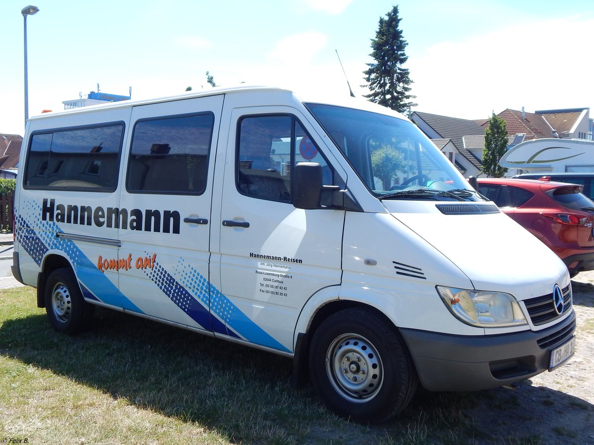 Mercedes Sprinter von Hannemann-Reisen aus Deutschland in Sassnitz am 08.07.2016
