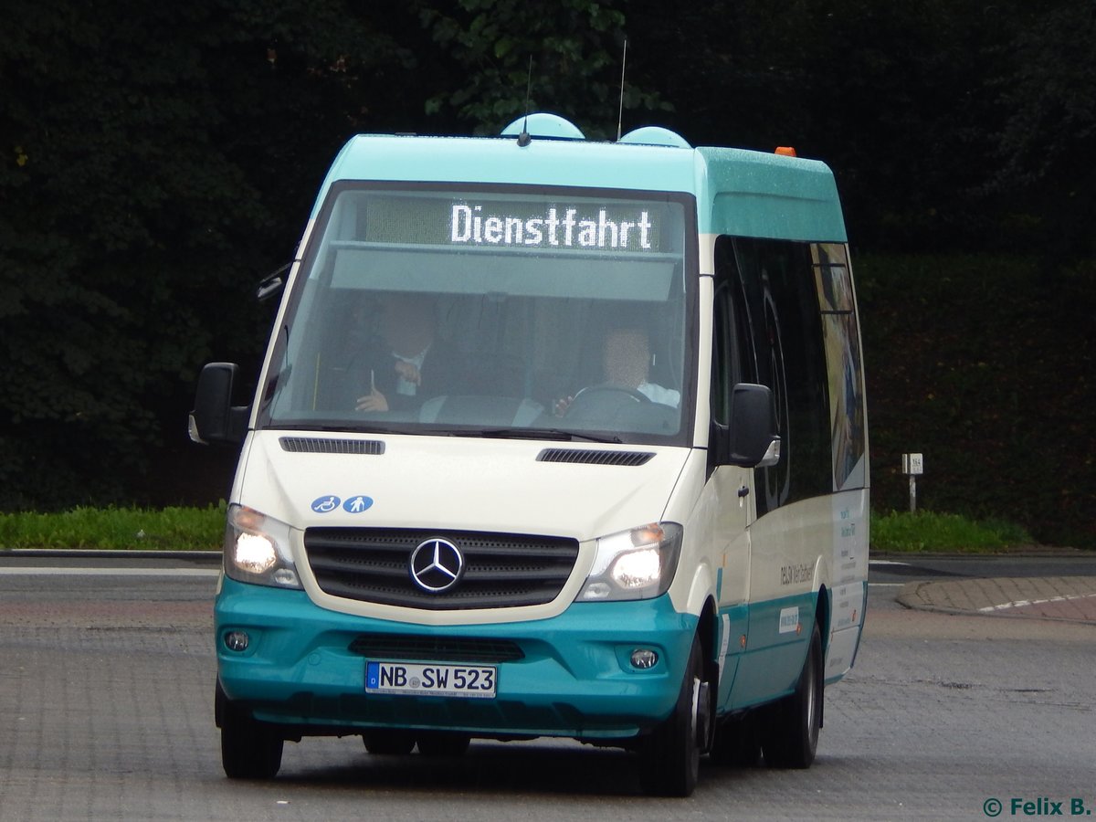Mercedes Sprinter der Neubrandenburger Verkehrsbetriebe in Neubrandenburg am04.09.2016