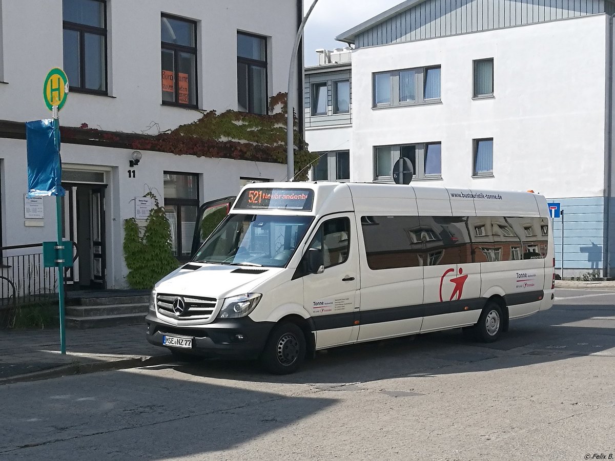 Mercedes Sprinter von Tonne aus Deutschland in Neubrandenburg am 13.07.2018