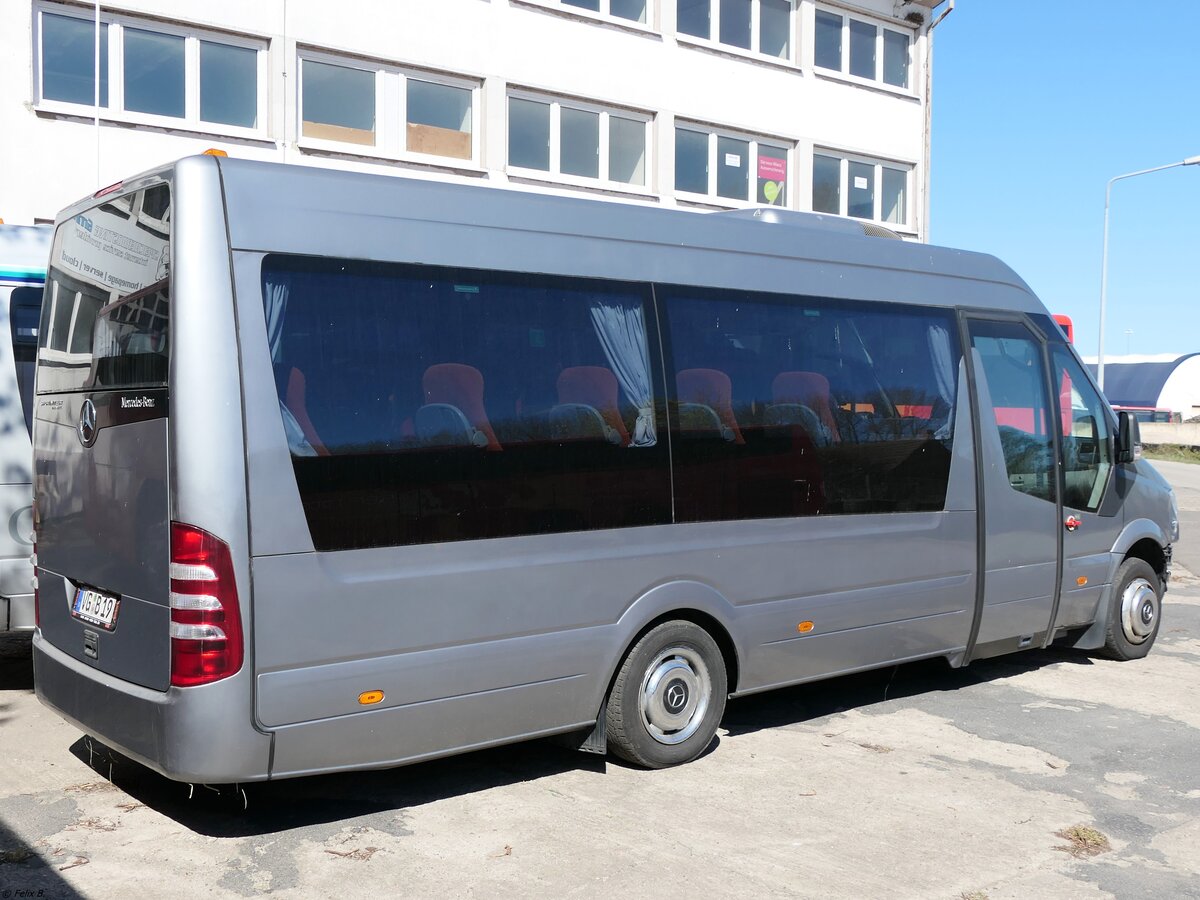 Mercedes Sprinter von URB aus Deutschland (ex H. Kortschlag Fahrservice - P-HK 781) in Ueckermünde am 19.04.2020