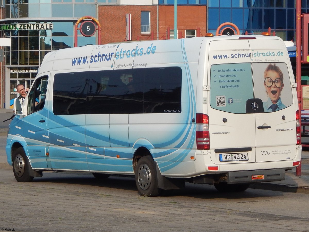 Mercedes Sprinter der VVG in Neubrandenburg am 03.06.2018
