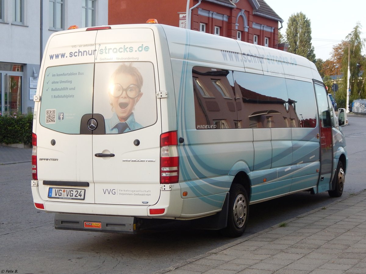 Mercedes Sprinter der VVG in Neubrandenburg am 04.09.2018