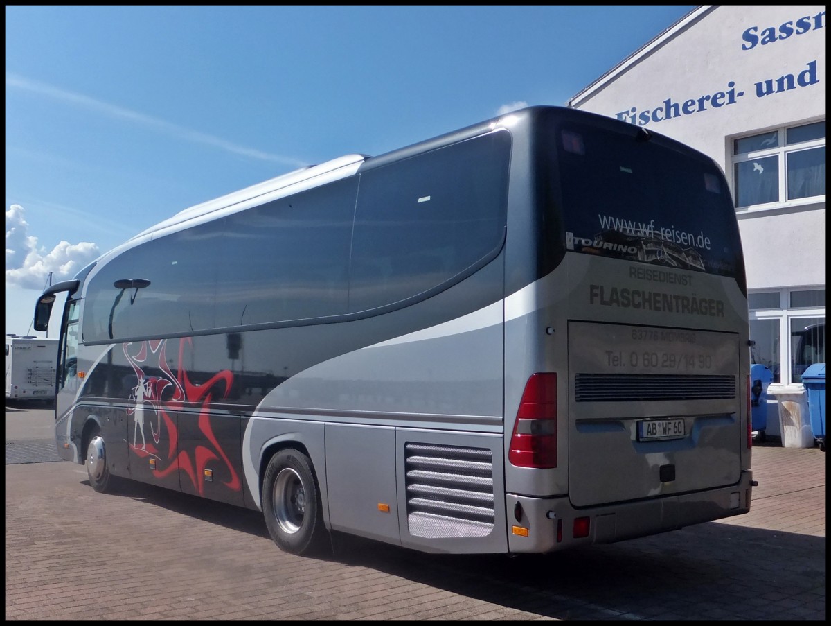 Mercedes Tourino von WF-Reisen aus Deutschland im Stadthafen Sassnitz am 03.05.2014
