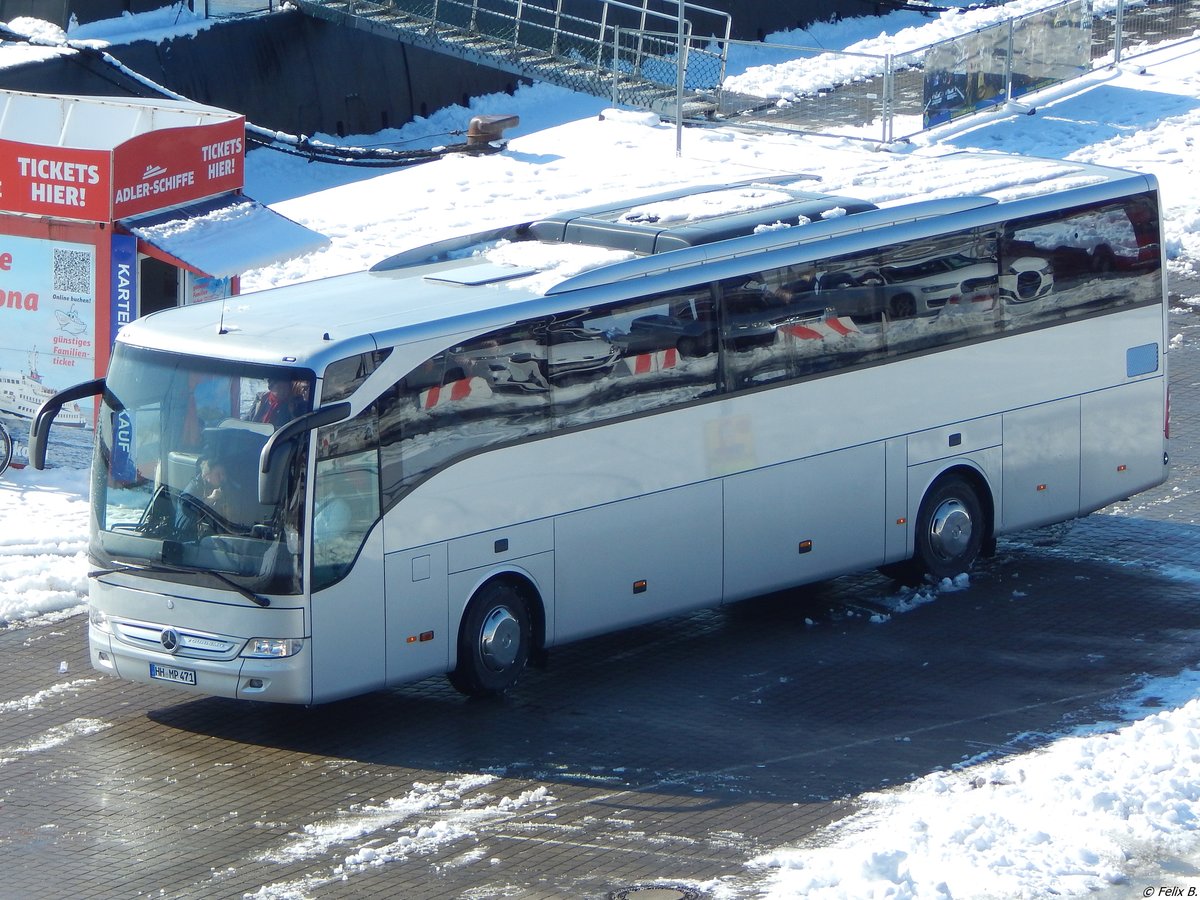 Mercedes Tourismo aus Deutschland im Stadthafen Sassnitz am 02.04.2018
