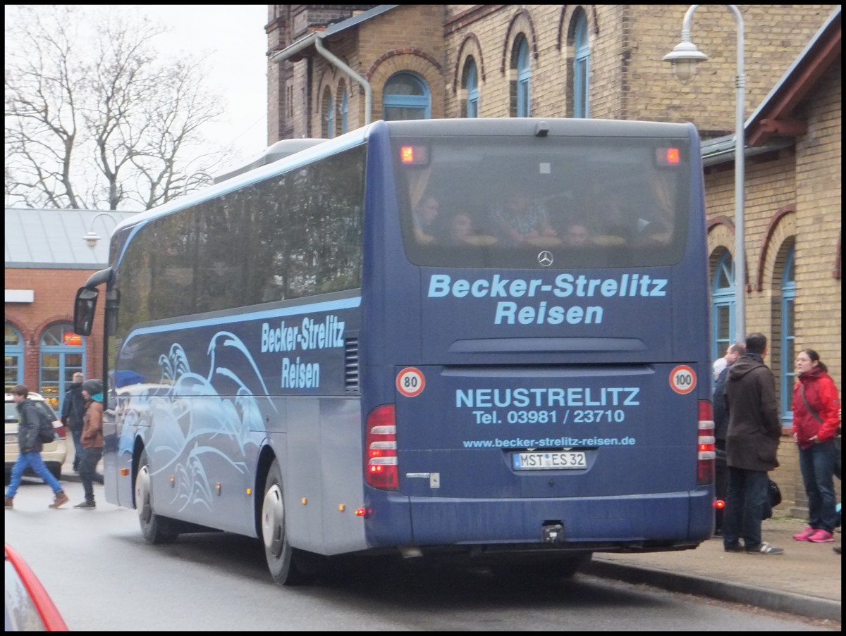 Mercedes Tourismo von Becker-Strelitz Reisen aus Deutschland in Bergen am 12.11.2013
