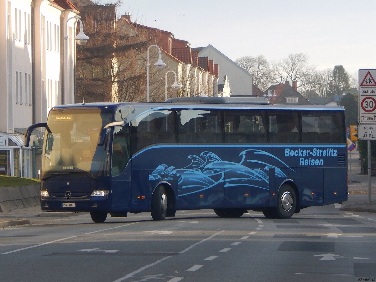 Mercedes Tourismo von Becker-Strelitz Reisen aus Deutschland in Sassnitz am 24.02.2019