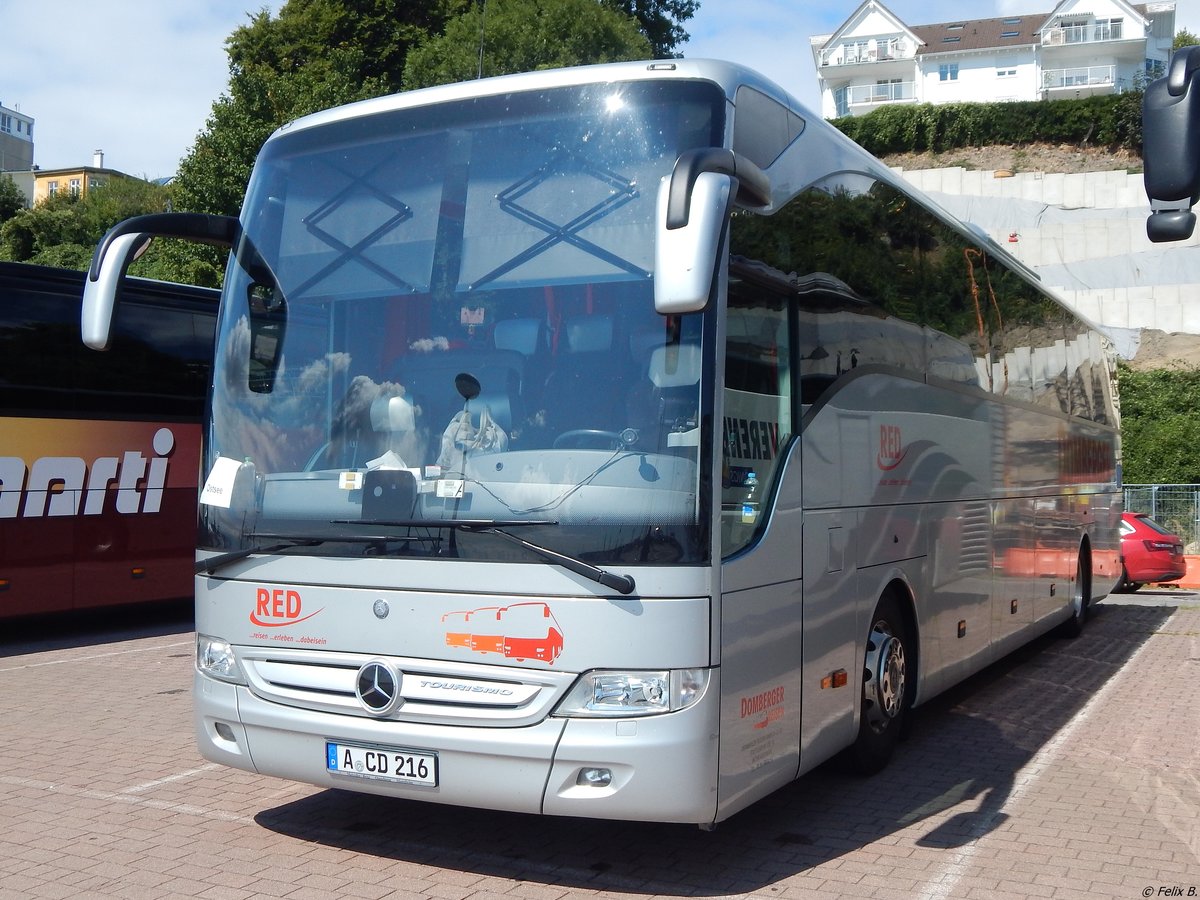Mercedes Tourismo von Domberger aus Deutschland im Stadthafen Sassnitz am 15.08.2018