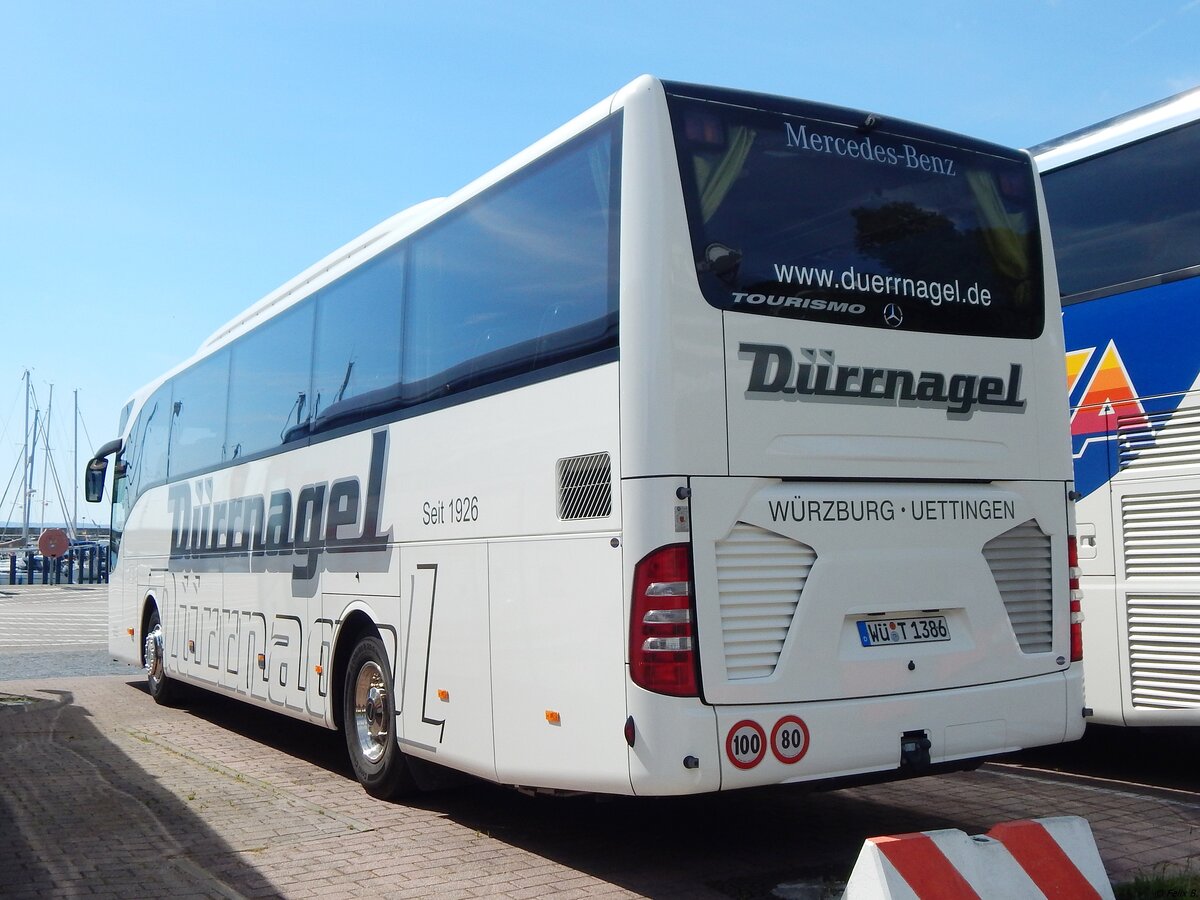 Mercedes Tourismo von Dürrnagel aus Deutschland im Stadthafen Sassnitz am 09.06.2019