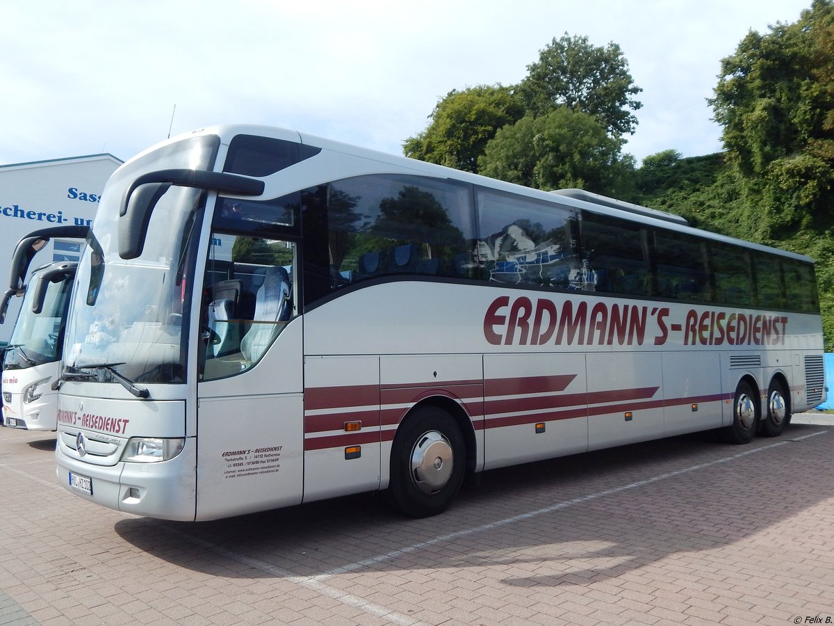 Mercedes Tourismo von Erdmann's-Reisedienst aus Deutschland im Stadthafen Sassnitz am 09.09.2015