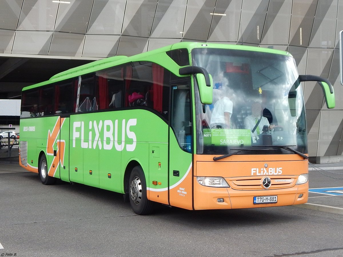 Mercedes Tourismo von Flixbus/Biss-Tours aus Bosnien-Herzegowina in Stuttgart am 22.06.2018