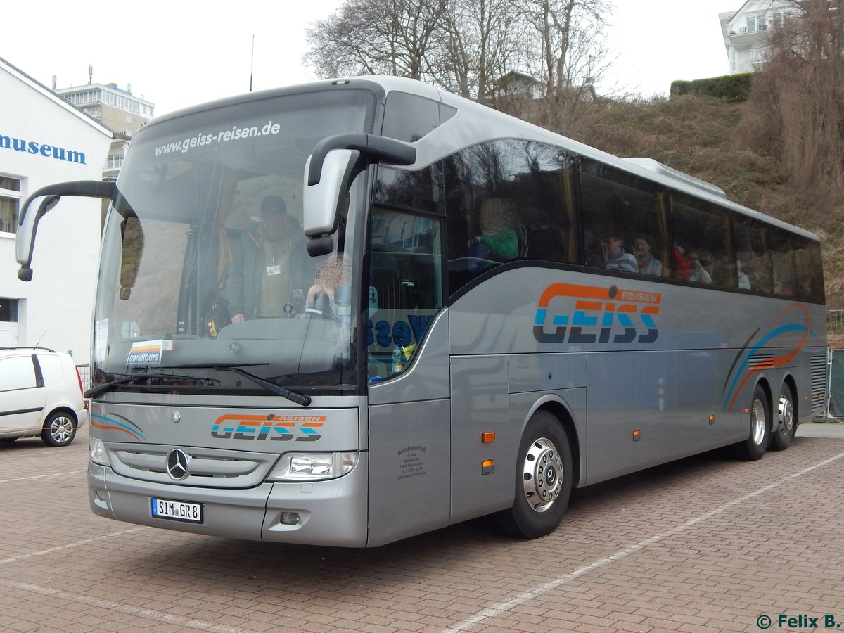 Mercedes Tourismo von Geiss Reisen aus Deutschland im Stadthafen Sassnitz am 08.07.2017