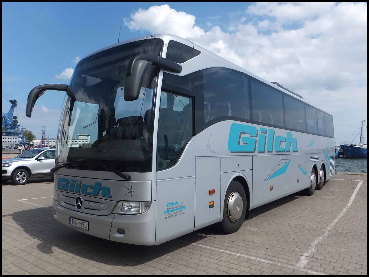 Mercedes Tourismo von Gilch aus Deutschland im Stadthafen Sassnitz am 13.05.2013