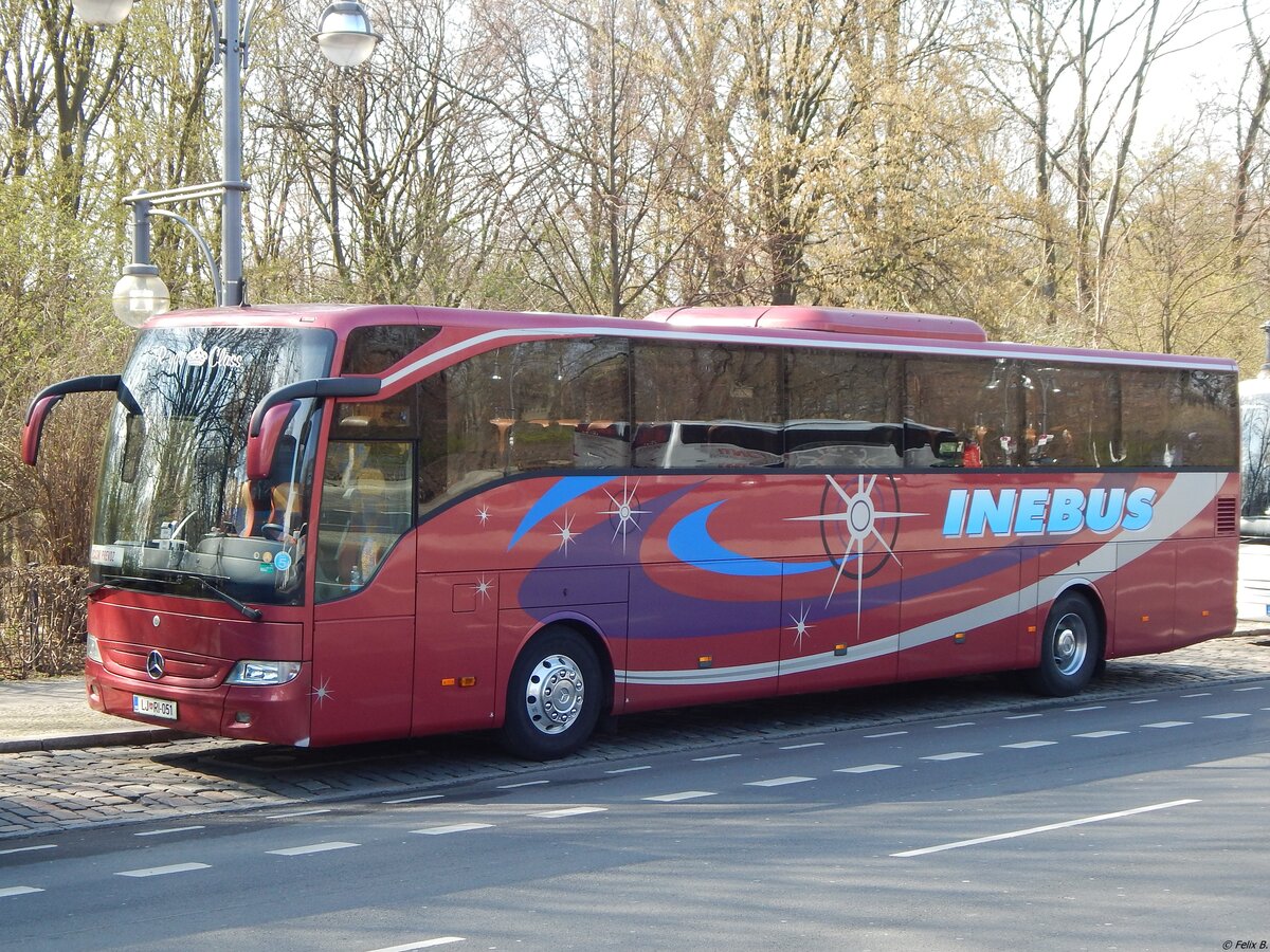 Mercedes Tourismo von Inebus aus Slowenien (ex Steinmüller/D) in Berlin am 30.03.2019