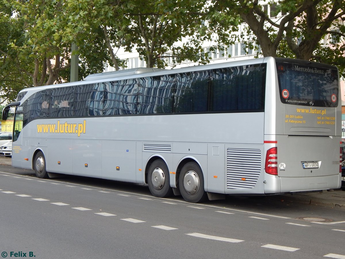 Mercedes Tourismo von Lutur aus Polen in Berlin am 24.08.2015