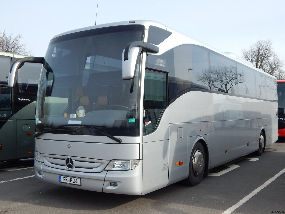 Mercedes Tourismo von Omnibusbetrieb Hlsebeck aus Deutschland in Neubrandenburg am 06.03.2019