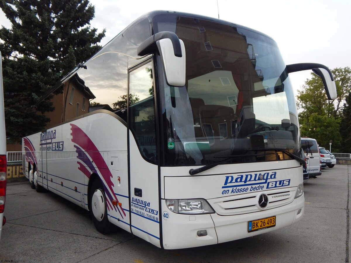 Mercedes Tourismo von Papuga aus Dänemark in Sassnitz am 07.09.2019