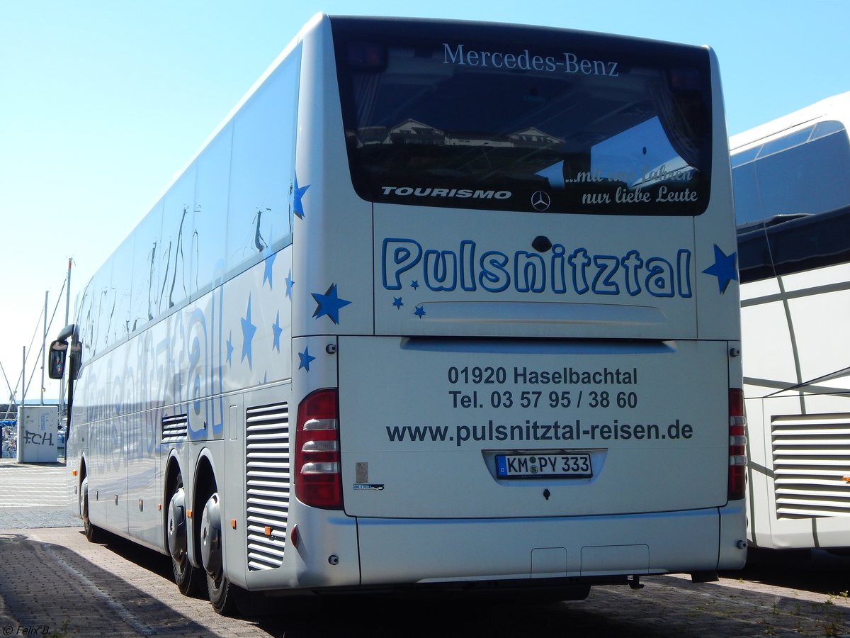 Mercedes Tourismo von Pulsnitztal-Reisen aus Deutschland im Stadthafen Sassnitz am 15.07.2017