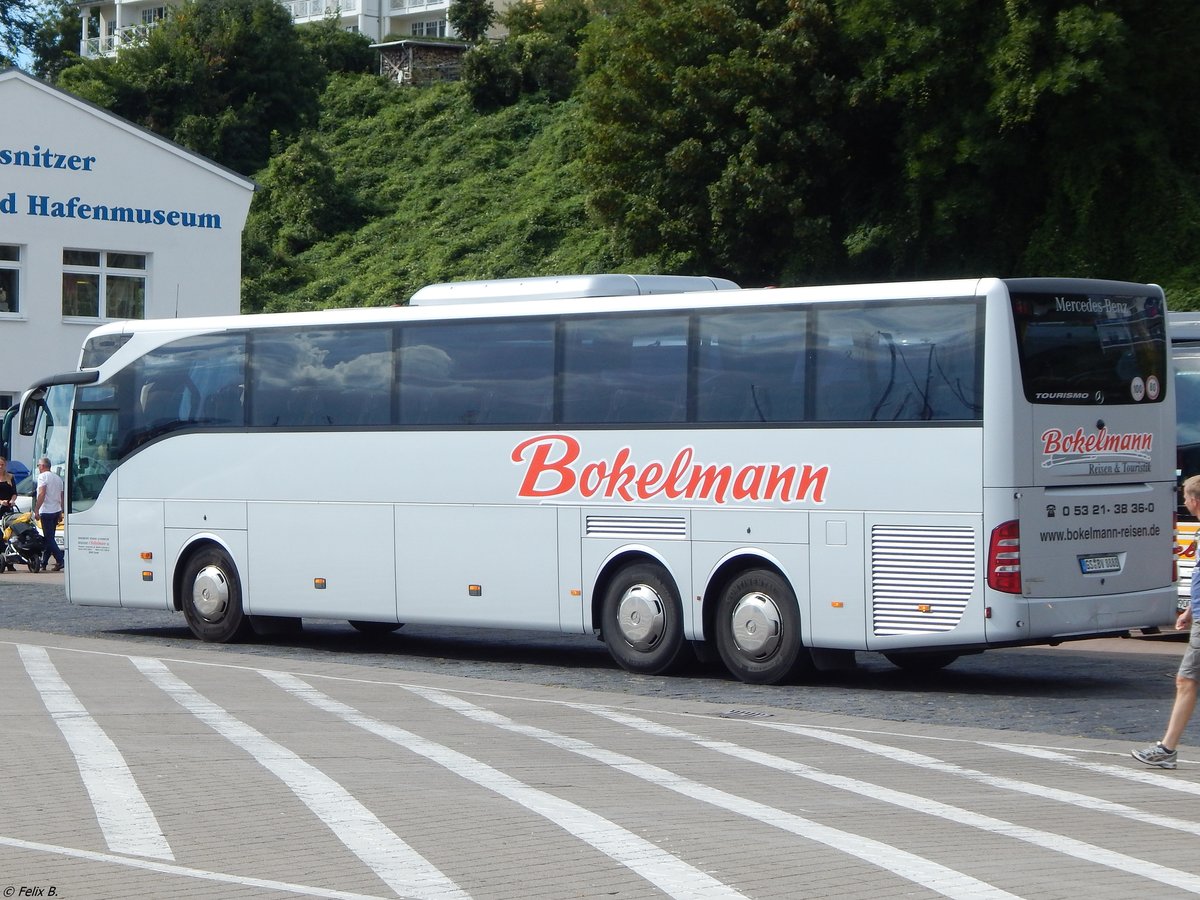 Mercedes Tourismo von Reisedienst Bokelmann aus Deutschland im Stadthafen Sassnitz am 02.09.2017