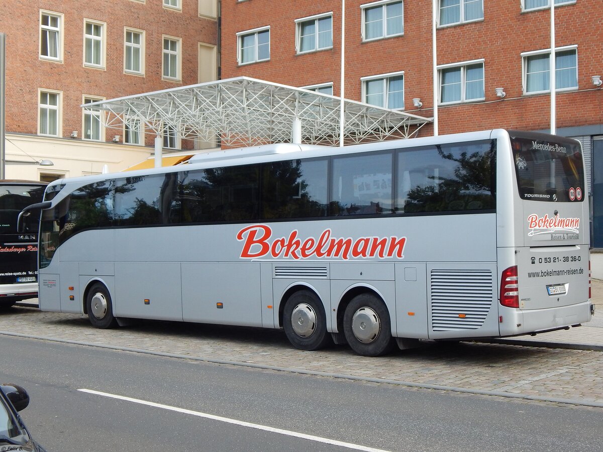 Mercedes Tourismo von Reisedienst Bokelmann aus Deutschland in Stralsund am 14.09.2019