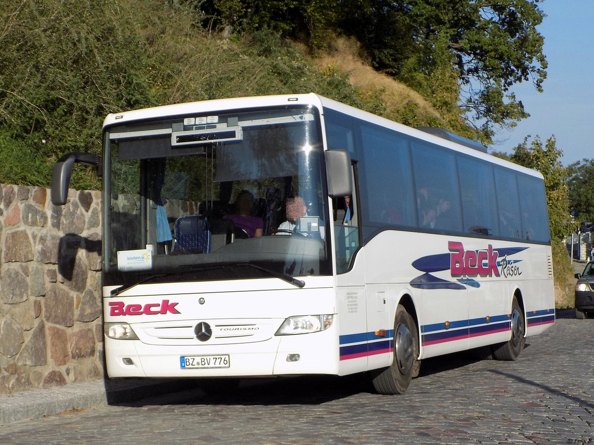 Mercedes Tourismo RH von Beck aus Deutschland im Stadthafen Sassnitz am 16.09.2014
