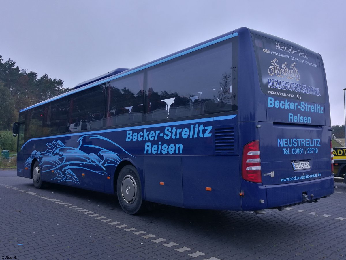 Mercedes Tourismo RH von Becker-Strelitz Reisen aus Deutschland bei Berlin am 25.10.2017