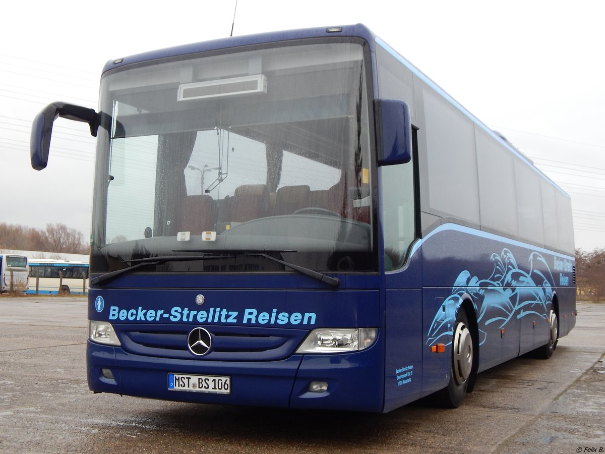 Mercedes Tourismo RH von Becker-Strelitz Reisen aus Deutschland in Neubrandenburg am 02.12.2018