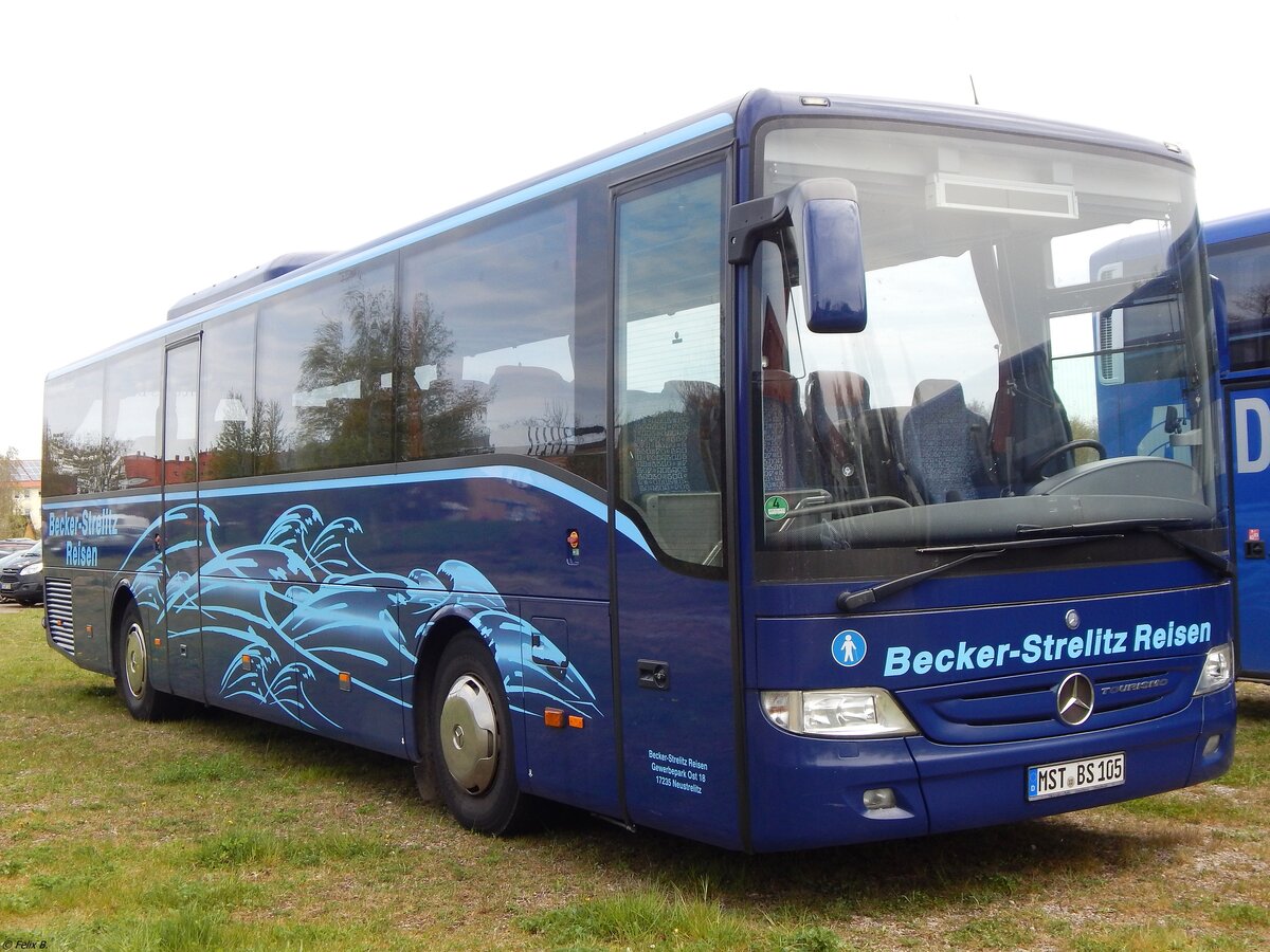 Mercedes Tourismo RH von Becker-Strelitz Reisen aus Deutschland in Sassnitz am 28.04.2019