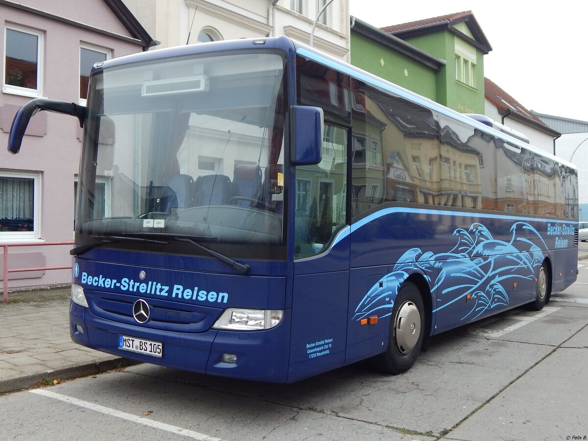 Mercedes Tourismo RH von Becker-Strelitz Reisen aus Deutschland in Neubrandenburg am 01.12.2019