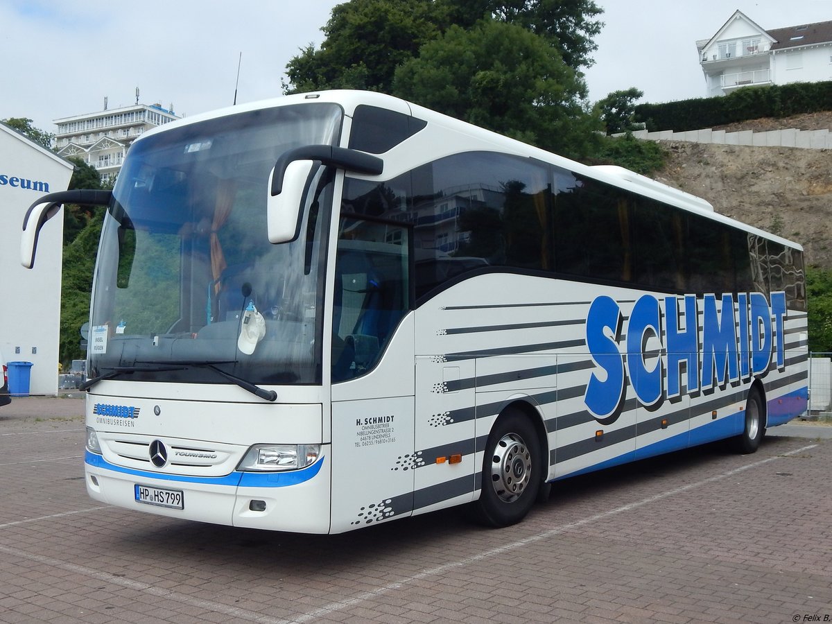 Mercedes Tourismo von Schmidt aus Deutschland im Stadthafen Sassnitz am 14.07.2018