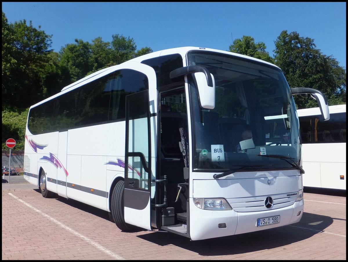 Mercedes Travego von ??? aus Deutschland im Stadthafen Sassnitz am 14.06.2014