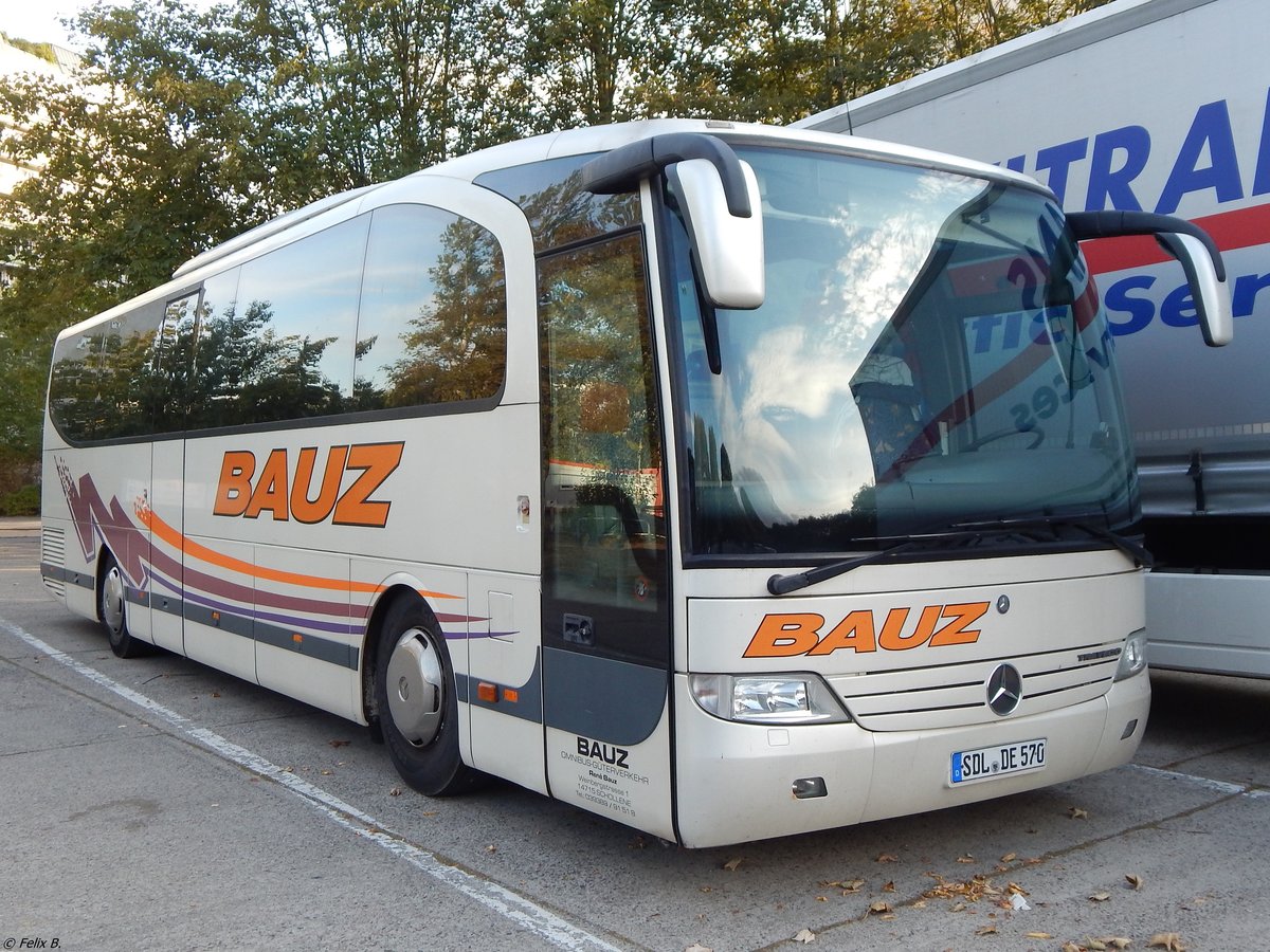Mercedes Travego von Bauz aus Deutschland in Neubrandenburg am 09.09.2018